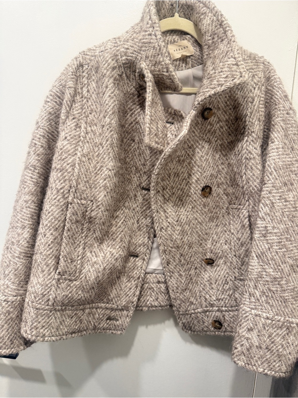 Sezane wool blended coat